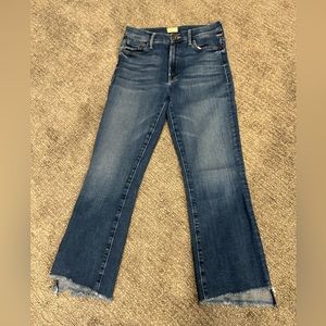 NWOT MOTHER “the insider crop step fray” jeans